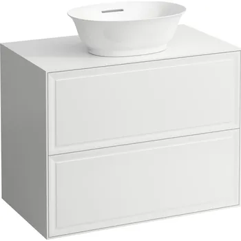 Koupelnový nábytek LAUFEN THE NEW CLASSIC Skříňka pod umyvadlo 800, se 2 zásuvkami, pro umyvadlové mísy H812852, H812853 775x455, Bílá mat - H4060120851701