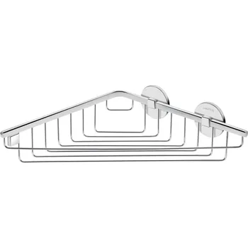 Drátěná police LAUFEN CANA Drátěný košík nástěnný, rohový, 26 x 26 cm 250x257, Chrom - H3851310040021