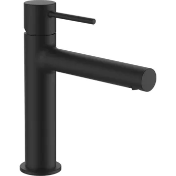 Vodovodní baterie LAUFEN TWINPLUS SLIM Umyvadlová stojánková páková baterie, výtok 140 mm, bez automatické výpusti, PVD titan černý mat 1x1, no colour - HF505404428000