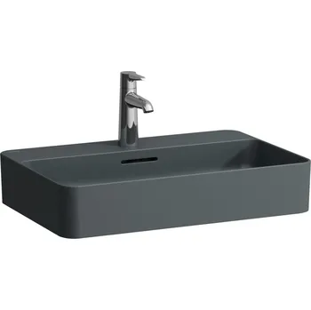 Umyvadlo LAUFEN VAL Umyvadlová mísa, s armaturní deskou 600x400, Grafit mat - H8122857581581