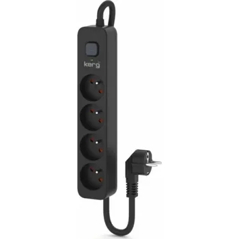 Prodlužovací kabel Napájecí lišta KERG s jističem - 4 zásuvky 16A 1,5m