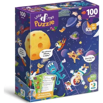 Puzzle DODO Puzzle s hledáním obrázků Bláznivý vesmír 100 dílků