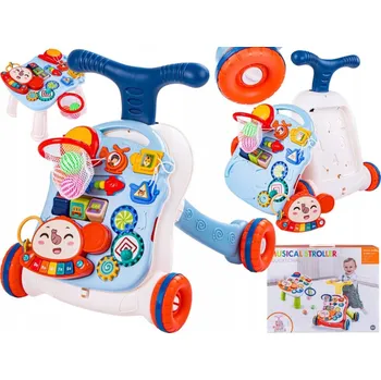 Odrážedlo Chodítko odrážedlo click4TOYS vícebarevné interaktivní 5v1 pro děti 12 m+