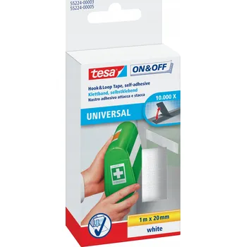 Lepicí páska Montážní suchý zip v pásce Tesa 55224-00003 20 mm x 1 m