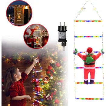 Vánoce LED SVĚTELNÝ ŘETĚZ SVATÝ Mikuláš VÁNOČNÍ OSVĚTLENÍ