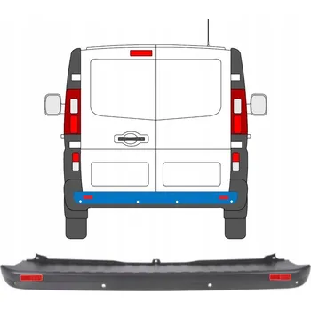 Nárazník Zadní nárazník s PDC a světlem pro Renault Trafic 2014- / Sada