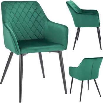 Křeslo Židle Jumi sametová zelená 1 ks