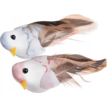 Obraz PTASZKI na nálepce ozdobné barevné PTÁCI dekorace JARO kompozice 4 cm