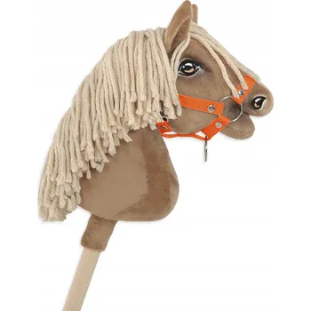 Hobby horsing Ohlávka pro koně Hobby Horse A4 - oranžová