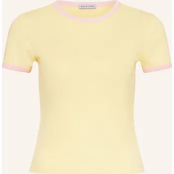 Dámské tričko Mrs & Hugs Dámské Tričko, žlutá / růžová, 44