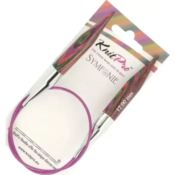 Jehlice KnitPro Symfonie kruhové fixní jehlice 12mm 50cm (KnitPro Symfonie kruhové dřěvěné jehlice 12mm 50cm)