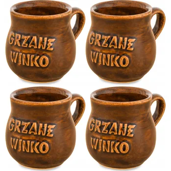 Kamenné hrnky na svařené víno 250 ml, 4 ks – Ideální jako Dárek