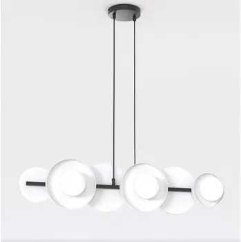 Emibig MODEL 6 BL WHITE Závěsná/stropní lampa Černá G9 8W MAX LED Bílá