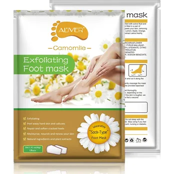 Péče o nohy Aliver Camomile Foot Mask - Heřmánková exfoliační maska na nohy 1 pár