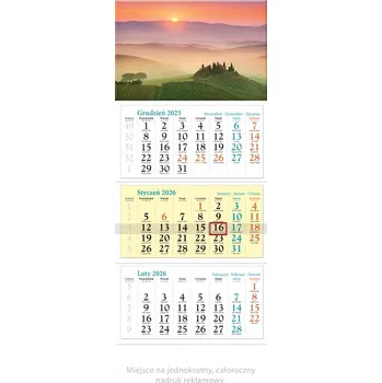 Kalendář Nástěnný kalendář 32x86 2026