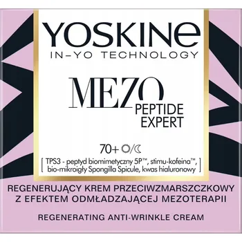Pleťový krém Yoskine Krém na obličej Mezo Peptide Expert Regenerační 70+ 50 ml