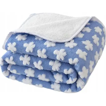 Pelíšek pro psa Voděodolná deka pro psa s 3D vzorem, měkká a hebká, 80x100 cm