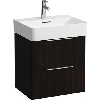 Koupelnový nábytek LAUFEN BASE Skříňka pod umyvadlo, 2 zásuvky, pro umyvadlo H810282 535x390, Tmavěhnědý jilm - H4021921102631