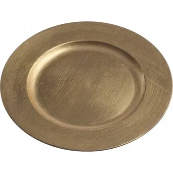 Talíř Dekorativní talíř z plexiskla 22 cm zlatý | P0001-22_GLD