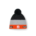 Zimní čepice Eisbär Star Pompon SA JR - d.orange-hellgrau-schwarzmel one size
