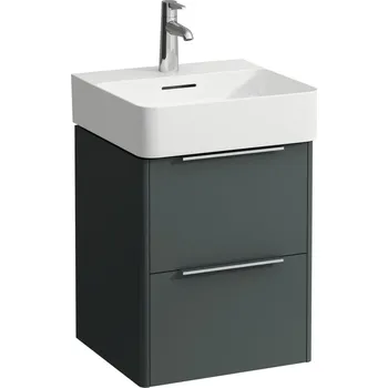 Koupelnový nábytek LAUFEN BASE Skříňka pod umyvadlo, 2 zásuvky, pro umyvadlo H815281 435x390, Šedá traffic - H4021321102661