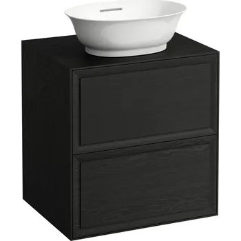 Koupelnový nábytek LAUFEN THE NEW CLASSIC Skříňka pod umyvadlo 600, se 2 zásuvkami, pro umyvadlové mísy H812852, H812853 575x455, Černěný dub - H4060020856281