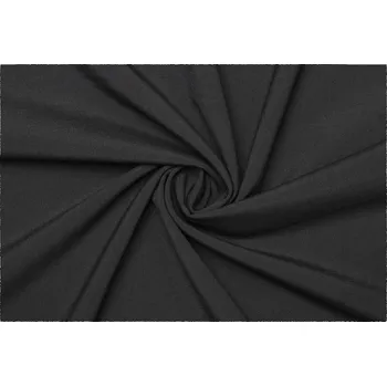 Kostýmová elastická směsová vlna - Černá