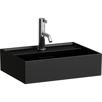 Umyvadlo Kartell LAUFEN Umývátko, broušená spodní část 450x340, Černá mat - H8183307161091