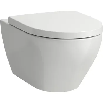 Klozet LAUFEN MODERNA S Závěsný klozet DESIGN, rimless, Silent flush, hluboké splachování 560x360, Černá lesklá - H8215410200001