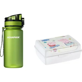 Láhev Láhev s uhlíkovým filtrem na vodu Aquaphor City 350 ml Filtrační Zelená