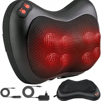 Masážní přístroj RELAXAČNÍ POLŠTÁŘ MASÁŽNÍ PŘÍSTROJ NA TĚLO MASÁŽNÍ PŘÍSTROJ NA ZÁDA, KRK S NAHŘÍVÁNÍM