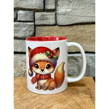 Keramický hrnek Vánoční liška