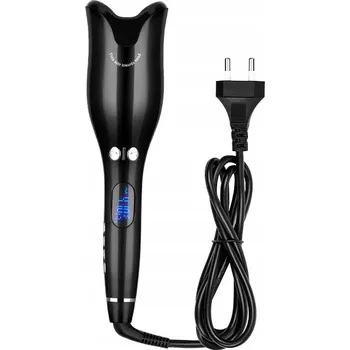 Kulma AUTOMATICKÁ KERAMICKÁ KULMA S OTOČNÝM VÁLCEM, REGULACE TEPLOTY 80-210°C, ČERNÁ