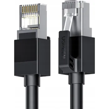 Síťový kabel UGREEN ETHERNET KABEL CAT6 F/UTP 3M ČERNÝ, RYCHLOST 5 GBPS LAN