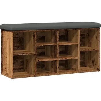 Botník VidaXL 20 x 2 x 20 cm bílá, buk, dub