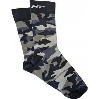 Pánské ponožky Ponožky Hype Tackle Premium Socks Camo Šedo-Černé 05 R39-42
