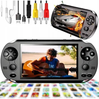 Herní konzole PŘENOSNÁ HERNÍ KONZOLE X MINI RETRO 1000+ HER 8 GB PL MENU TV 4.3"