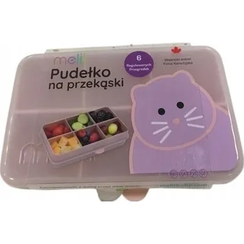 Svačinový box Melii Krabička na svačinu KOTEK 6 nastavitelných přihrádek, obědový box