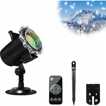 Světelný efekt VÁNOČNÍ LASEROVÝ PROJEKTOR NA DŮM LED 64 VZORŮ VENKOVNÍ S DÁLKOVÝM OVLÁDÁNÍM