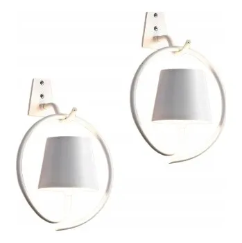 Nástěnné svítidlo Nástěnné svítidlo LED přenosné akumulátorové na USB bílé barvy 2ks