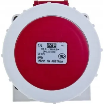 Elektrická zásuvka Elektrická Zásuvka hermetická Pce červená