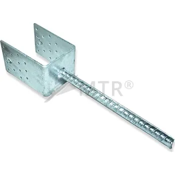 Tesařské kování MTR Patka kotevní U stavitelná Varianta: 70x60x100x4mm žár. Zn
