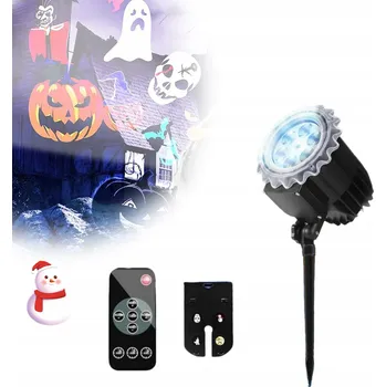 Světelný efekt VÁNOČNÍ LED PROJEKTOR VENKOVNÍ SNĚHULÁK LED PROJEKTOR