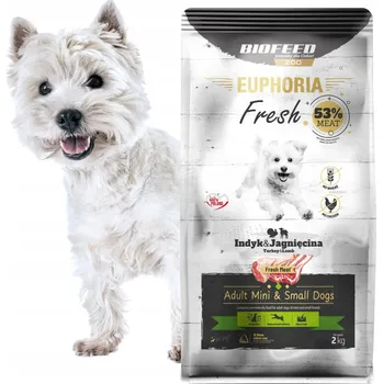 Krmivo pro psa EUPHORIA FRESH MEAT Bezobilné Krmivo pro psy Krůta a Jehněčí XS/S 2kg