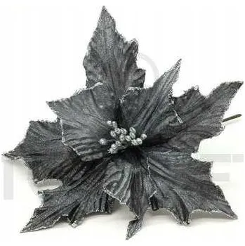 Vánoční dekorace Grafitové Květiny na vánoční stromeček GRAFITOVÁ BETLÉMSKÁ HVĚZDA VÁNOČNÍ HVĚZDA Ozdoby