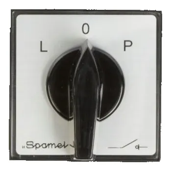 vypínač Křížový vačkový spínač Spamel L-0-P 3P 25 A pro vestavbu ŁK25R-3.8368P03