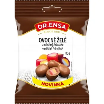 Bonbon Dr.Ensa Ovocné želé v mléčné čokoládě 80g