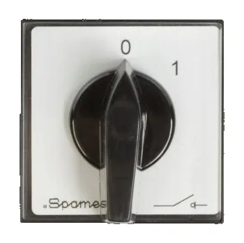 vypínač Vačkový přepínač 0-1 3P 25A pro vestavbu