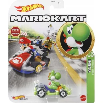 autíčko Hot Wheels Mario Kart Yoshi (GRN19)