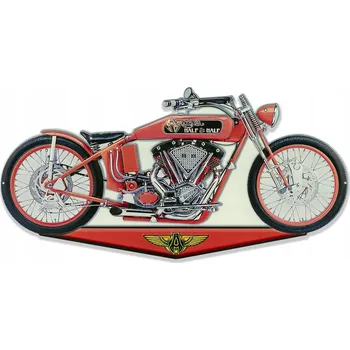 Plechová cedule Kovová cedule Freedom Wheels 20×55 cm reliéfní retro moto garáž